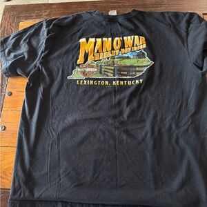 Harley Davidson Oil Men’s 3xl Man o War Harley Davidson- Lex. KY .100 % Cotton